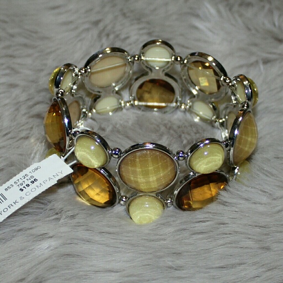 NY&Co bracelet gold and neutral tones - Picture 2 of 5